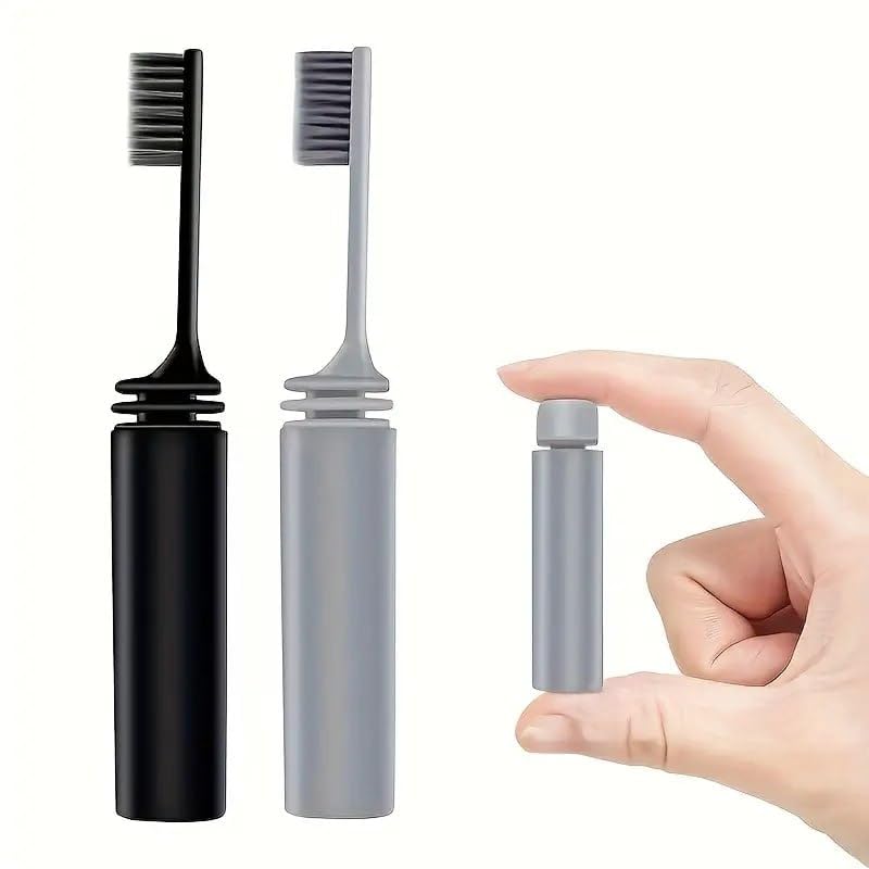 Travel Folding Toothbrush | Compact Portable Toothbrush for Travel, Office, Camping & Outdoor Use | Foldable Design with Soft Bristles | Hygiene Dental Care Tool