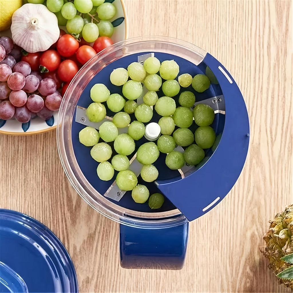 Electric Grape Peeling Machine – USB Rechargeable Automatic Fruit & Garlic Peeler with 5 Stainless Steel Blades