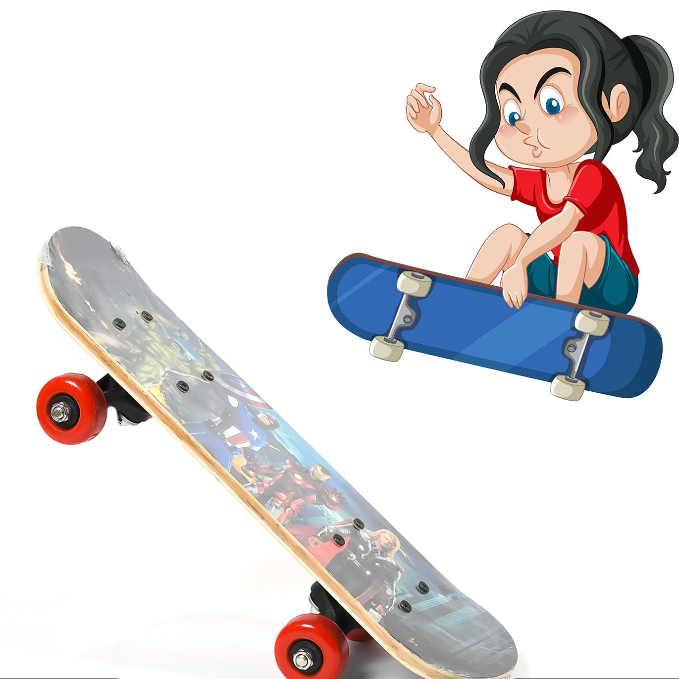 8042 Wood Skateboard Skating Board Lightweight Board Cool Skate Board For Beginnerkidsteensadult And Return Gift Item