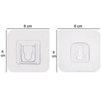 1742 Magic Adhesive Plastic Wall Hooks Heavy Duty Hooks (Pack Of 20)