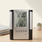Multifunction Digital Calendar Desk Clock With Pen Holder (1 Pc)