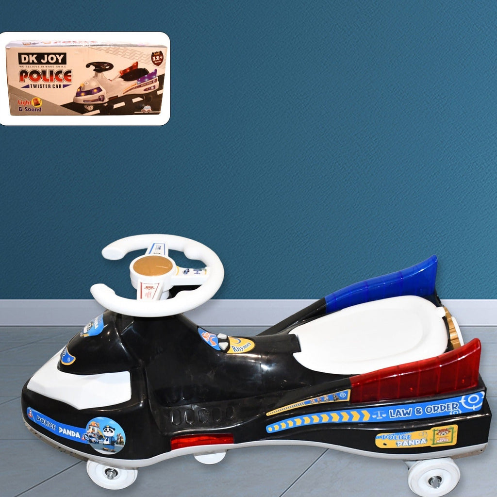 Twisted Police Ride-on Toy Car For Kids With Musical With Lights