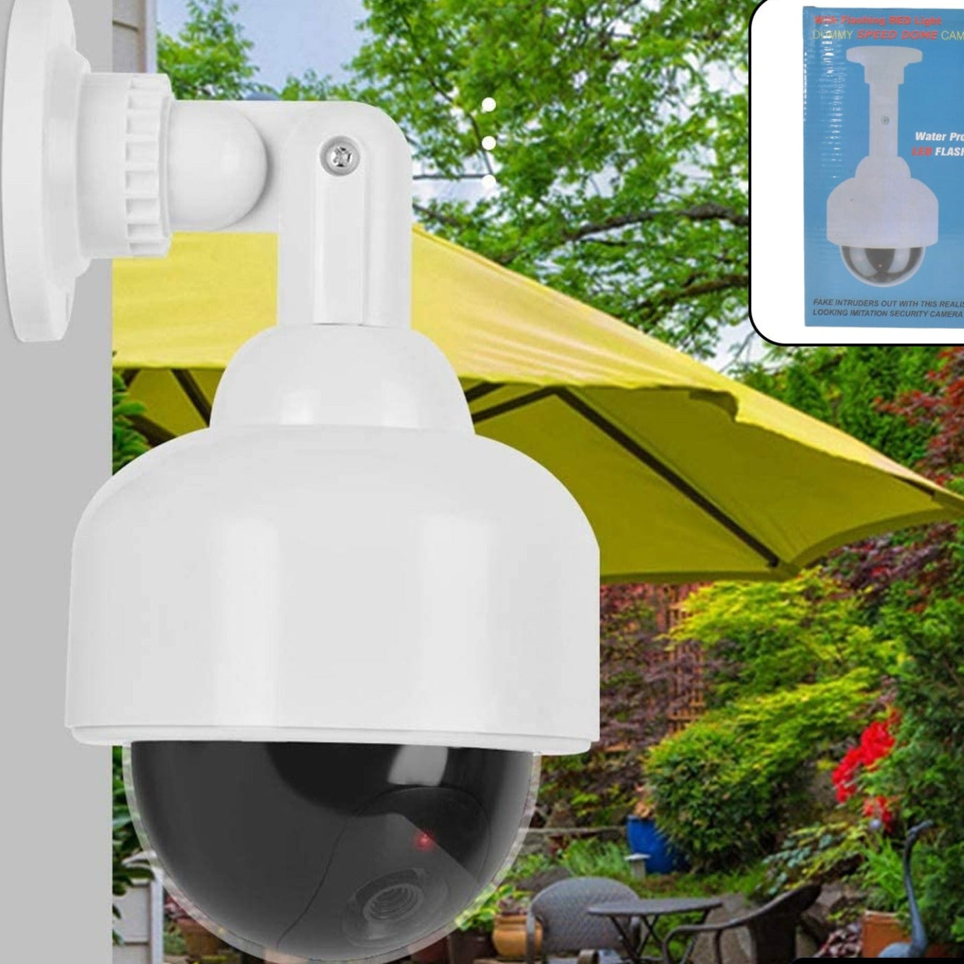 Fake  Dummy Camera Cctv  With Flashing Red Led Light (1 Pc  Battery Not Included)