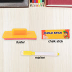 2-in-1 Double-sided Write And Wipe Educational Drawing Board For Kids (1 Set)