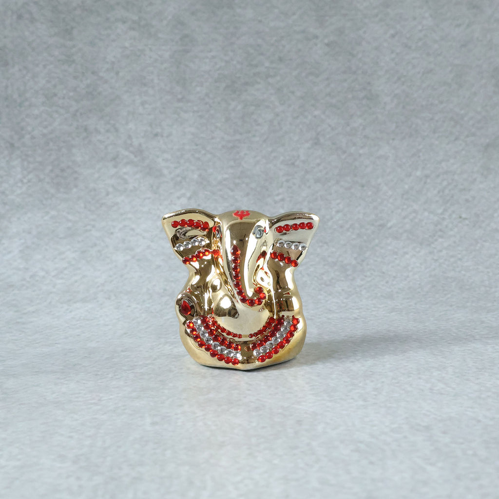 Golden Lord Ganesha Idol Decorative Showpiece (1 Pc)