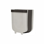 5873 Hanging Trash Can For Kitchen Cabinet Door Small Collapsible Foldable Waste Bins Hanging Trash Holder For Bathroom Bedroom Office Car Portable.