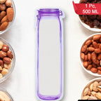 Food Storage Bag Bottles Shape Ziplock Bags Reusable (1 Pc  500 Ml)