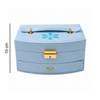 Premium Multi Layer Jewelry Storage Box With Mirror (1 Set)