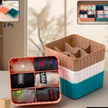 Square Organizer Box With 6 Compartments (Set Of 2)