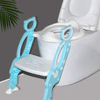 8492 2 In 1 Potty Training Toilet Seat With Step Stool Ladder For Boy And Girl Baby Toddler Kid Childrens Toilet Training Seat Chair With Soft Padded Seat And Sturdy Non-slip Wide Step Make Potty Easier For Your Kids (Multi-color)