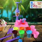 Scoop And Play Set Color Dough For Kids Play Toys Ice Cream Maker Machine (36 Pcs Set)
