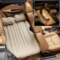 8043 Car Inflatable Bed With 2 Pillows   Air Pump (Portable) For Travel Camping Vacation  Polyester Inflatable Travel Car Bed Air Sofa With Two Inflatable Pillow And Air Pump For Car Back Seat Air Pump Random Colour