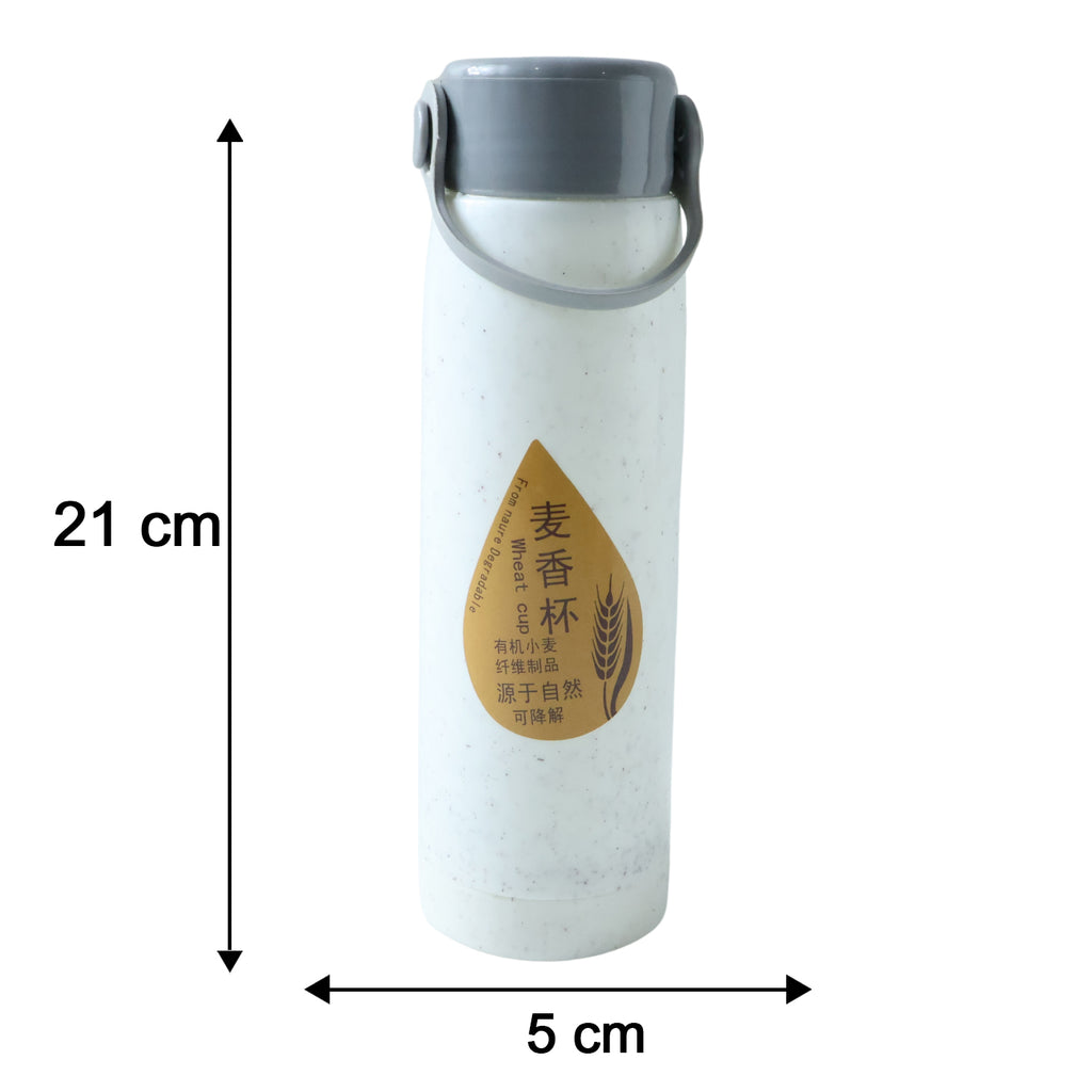Premium Glass Water Bottle With Mobile Phone Holder (1 Pc 380 Ml)