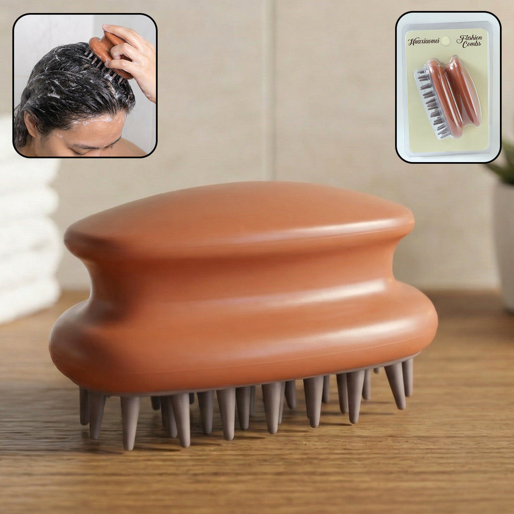 Manual Scalp Massage Shampoo Brush (1 Pc)