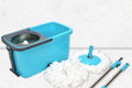 4027 Quick Spin Mop Plastic Spin Bucket Floor Cleaning Easy Wheels  Big Bucket Floor Cleaning Mop With Bucket