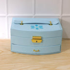 Premium Multi Layer Jewelry Storage Box With Mirror (1 Set)