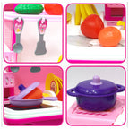 3 In 1 Kitchen Set For Kids Portable Pretend Play Toys For Kids With Suitcase (1 Set)