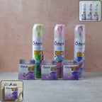 Room Spray And Air Freshener Blocks Combo Set (1 Set Mix Fragrance 220 Ml)