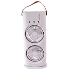 Electric Fan Desktop Double-head Powerful Air Cooler (1 Pc  With Remote)