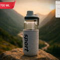 Sports Water Bottle With Protective Sleeve - (1 Pc  700 Ml)