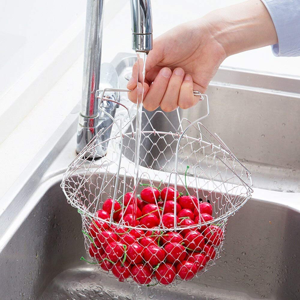 Foldable Strainer Chef Basket