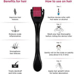Titanium Micro Needle Derma Roller for Hair, Beard & Skin Care | Acne Scar Removal & Glow Boosting Tool.