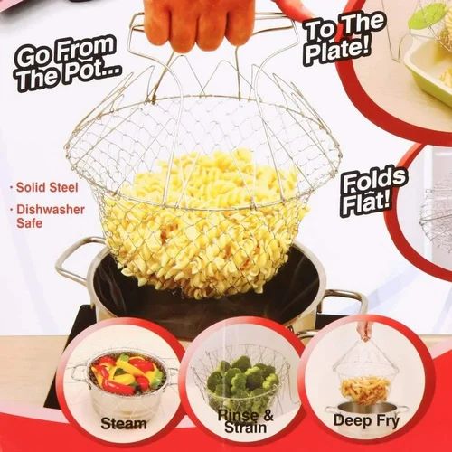 Foldable Strainer Chef Basket