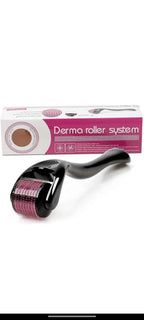 Titanium Micro Needle Derma Roller for Hair, Beard & Skin Care | Acne Scar Removal & Glow Boosting Tool.