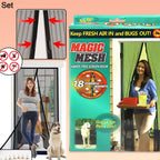 Magic Mesh Hands-free Screen Door Instant Opening (1 Set)