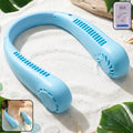 Portable Rechargeable Neck Fan (1 Pc Blue Color)