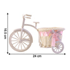 Decorative Bicycle Flower Pot With Basket (1 Pc)