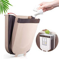 5873 Hanging Trash Can For Kitchen Cabinet Door Small Collapsible Foldable Waste Bins Hanging Trash Holder For Bathroom Bedroom Office Car Portable.